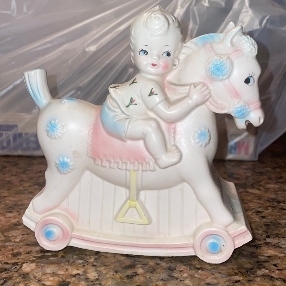 Vintage Rubens Originals Ceramic Baby Planter Made in Japan